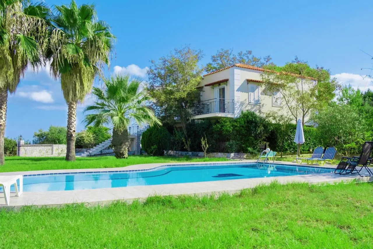 Villa Afroditi In Chania Near Airport With Private Pool, Free Wi-Fi, Souda Bay Views, Garden Oasis Kounoupidhiana 0*,  Greece