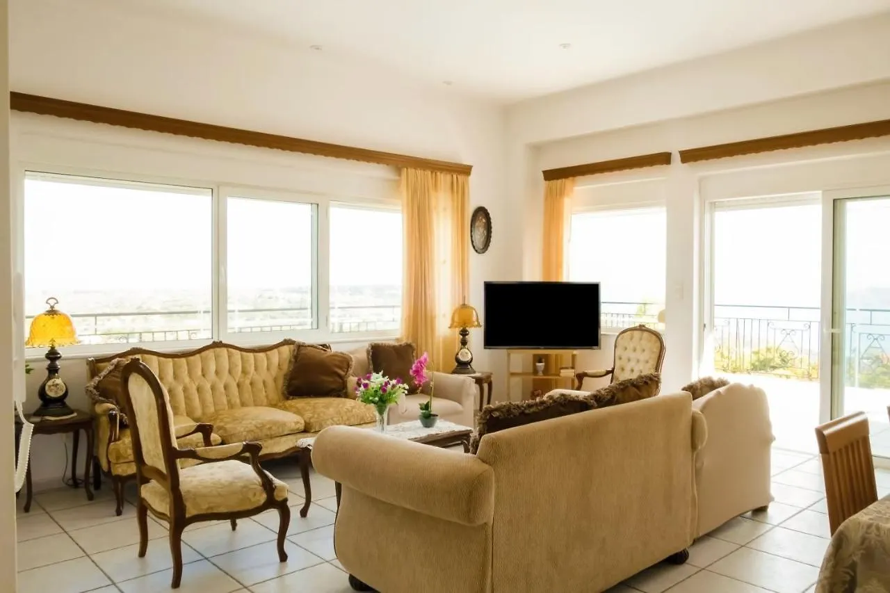 Villa Afroditi In Chania Near Airport With Private Pool, Free Wi-Fi, Souda Bay Views, Garden Oasis Kounoupidhiana Greece
